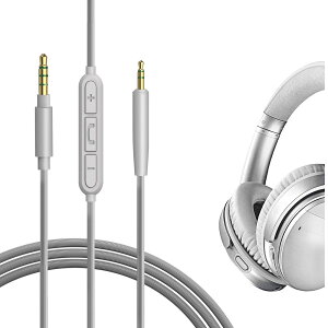 yzGeekria P[u ݊ I[fBIR[h {[Y Bose QuietComfort, QC Ultra, QC SE, QC 45, QC 35 II, QC 35 wbhzP[uA2.5mm ɓK CC}CNƉʃRg[ 1.2 m