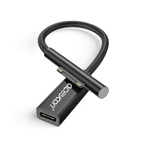 yzaceyoon Surface p USB C [dP[u 0.2m y45w15vȏPD[d킪Kvz 20cm T[tFX PD }[d iC҂ for Surface Pro7/6/5/4/3 Go3/2/1 for Laptop1/2/3/4 for Surface Book for Surface Connect to