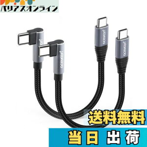 yzaceyoon USB C P[u Z 10cm Type-C L 2{ ő100W }[d ^CvC PL^ 10Z` 480Mbps f[^ CtoC P[u 90x  IX-IX 0.1M for iPhone16 15 V[Y for Galaxy ȂǂU