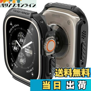 yzSpigen Apple Watch 49mm P[X y Apple Watch Ultra2 / Ultra Ή z KX ̌^ ČRMILKi擾 ʕی ϏՌ  Ռ z 菝 h~ یJo[ ^tEA[}[ ACS05457 (ub