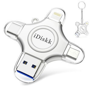 yAPPLE mfiF؍ς iPhone15Ή 128GBziDiskk iPhone usbyLightning+USB+Type-C+MicroRlN^ځzOttbVhCu OXg[W gт̃?g ACtHf[^ۑ vO&vC