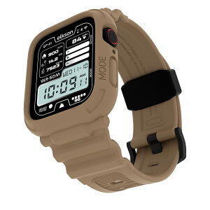 �y���������zElkson Quattro PRO for Apple Watch Series 9 8 7 45mm 41mm 6 SE 5 4 44mm 40mm�Ή� �n���n�[�P�[�X TPU �_�� �ϏՌ��� �S�ʕ� ��c