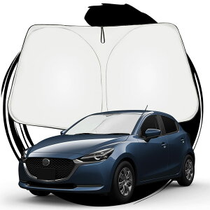 【送料無料】ruiya マツダ mazda 専用 サンシェード フロントガラス用 パラソル 車用サンシェード UVカット 日よけ 車中泊 折り畳み式 カスタム パーツ