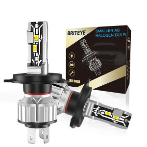 yzBriteye(܂Ԃ) H4 LEDwbhCg hi loؑ CSP`bv VԌΉ LED H4 ou zCg 12VԗpLEDv t@X É 2Zbg