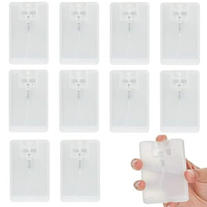 【送料無料】Coollooda アトマイザ− スプレーボトル (10本セット 20ml)カードスタイル スプレー容器 ポータブル 消毒 携帯 スプレー容器 香水瓶 詰め替え容器 アルコール消毒 香水用 アルコ