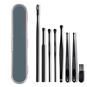 【送料無料】Coollooda 耳かき ステンレス製 【8本セット】みみかき スプリング型 多種類の形状 水洗い 携帯便利 専用収納ケース付き 収納箱付き 子供 お年寄り用 耳穴マッサージ 家庭用 耳掻