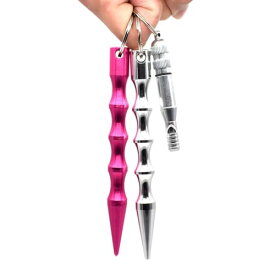 【送料無料】Riao-Tech 護身用 クボタン キーホルダー タクティカルスティック アルミ棒 痴漢対策 武器 防犯 軽量