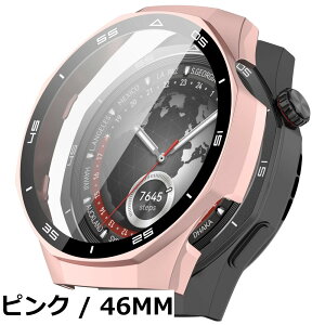 �y���������zBUITFOU HUAWEI WATCH GT 5 Pro 42mm �J�o�[ �P�[�X �����^ PC+�K���X�f�� ��̌^ �S�ʕی� �����ȒP �ϏՌ� �����ߗ� �w��h�~ ���h�~�i�N���A�j