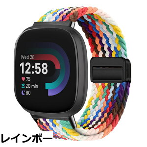 �y���������z[KeeFos] �o���h Fitbit(�t�B�b�g�r�b�g) Versa 4/Versa 3/Sense 2/Sense �Ή� �����o���h �i�C�����f�� ���C�o�b�N�� �}�O�l�b�g���o�b�N�� �ւ��x���g �݊��� �L�k�� �T�C�Y���� �҂݃u���X