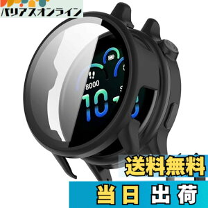 �y���������zINIAYOH For Garmin vivoactive 6 �J�o�[ �K�[�~�� vivoactive 6 �ی�P�[�X �����K���X�t�B����+���ϏՌ�PC�t���[�� ���˒ጸ �w��h�~ �y�ʃX�����݌v (�u���b�N)