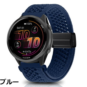 �y���������z[KeeFos] 22mm �o���h Garmin(�K�[�~��) Venu 4 45mm/Venu 3 45mm/2/Forerunner 570 47mm/265/255/Vivoactive 4/Active�Ή� �����o���h �i�C�����f�� ���C�o�b�N�� �}�O�l�b�g���o�b�N�� �ւ��x���g �҂ݕ� 