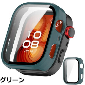 �y���������zJXRICH �Ή� HUAWEI WATCH FIT 4 Pro �P�[�X �Ή� �y�� PC+�����K���X �ی�J�o�[ �����x �����ȒP �ϏՌ� �S�ʕی� �t�@�[�E�F�CWATCH FIT 4 Pro �J�o�[�Ή�