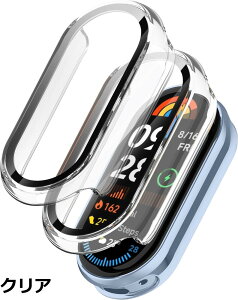 �y���������z�y2�Z�b�g�zXiaomi Smart Band 10 �p �P�[�X �ی�J�o�[ ��̌^ �y�� PC�f�� + �����K���X �X�}�[�g�o���h�p �t�B������̌^�J�o�[ �S�ʕی� ���h�~ �Ռ��z�� ������ �w��h�~ ���t