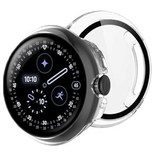 �y���������zBUITFOU For Google Pixel Watch 4 �J�o�[ 41MM Pixel Watch 4 �J�o�[ �����^ PC+�K���X�f�� ��̌^ �S�ʕی� �����^ �����ȒP �ϏՌ� �����ߗ� �w��h�~ ���h�~�i41MM,�N���A�j