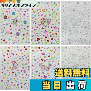 �y���������zLamiishop ���C���X�g�[�� �V�[�� 6���Z�b�g �t�F�C�X�V�[�� �L���L�� �q�� 3D �� �f�R���[�V�����V�[�� �A�N���� ��� ��ɓ\�� �_���X/����/�X�}�z�P�[�X���� DIY�p�i �f�R���[�V