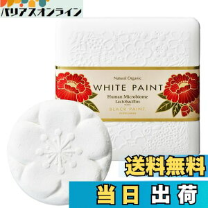【送料無料】公式 ブラックペイント 【シワの中まで洗う石鹸】 プレミアムホワイトペイント 1個入 洗顔石鹸 ダブル洗顔不要 1回洗顔 ロイテリ菌 シルク 化学薬品不使用 シワ たるみ 保湿 デ