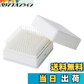 【送料無料】SALONIA サロニア スクエアイオンブラシ 色：ホワイト、サイズ：65x65x40mm