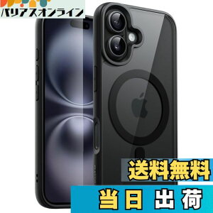 yzJETech iPhone 16 Plus 6.7C`p }Olbg P[X MagSafeɑΉ Ռz op[Jo[ \bhJ[}bgTPUt[ h~ NAobN (ubN)