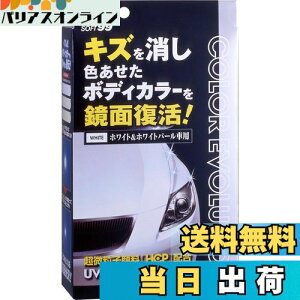 【送料無料】ソフト99(SOFT99) ワックス WAX カラーエボリューション ホワイト&ホワイトパール 自動車塗装面のキズ消し、保護及び艶出し用 保護手袋、専用拭き取りクロス2枚、専用スポンジ 005