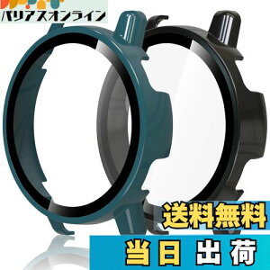 �y���������zHianjoo 2������ Garmin Vivoactive 5 �Ή� �P�[�X �ی�J�o�[+�t�B���� ��̌^ �K�[�~�� Vivoactive 5 �Ή� �J�o�[ �ی�t�B���� PC�f�ނ̃t���[�� �S�ʕی� �Ռ��z�� �����x�^�b�` [�u���b