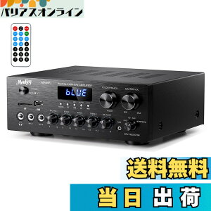 �y���������zMoukey �p���[�A���v �V�X�e�� �}�C�N�~�L�T�[ 220W Bluetooth�Ή� �f���A���`�����l���T�E���h�I�[�f�B�I�X�e���I���V�[�o�[ ���j�^�����O/USB�ASD�AAUX�AMIC IN/�G�R�[�A���W�I�ALCD-�z