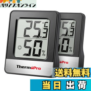�y���������zThermoPro�T�[���v�� ���x�v �����x�v ���x���x�v ���� �����v �f�W�^�� ���� �R���p�N�g ��}�[�N �Ǌ|�� ���X�^���h �}�O�l�b�g TP49 �u���b�N 2�p�b�N