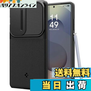 �y���������zSpigen Galaxy S25 Ultra �P�[�X �J�����J�o�[ �����Y�ی� �}�b�g �ϏՌ� �ČRMIL�K�i �I�v�e�B�b�N�E�A�[�}�[ ACS08969 (�u���b�N)