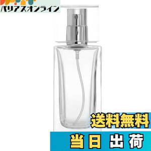 【送料無料】DIZLAS 香水瓶 持ち運び アトマイザー ガラスボトル 小分け 携帯用スプレー 詰め替え容器 50ml (シルバー)