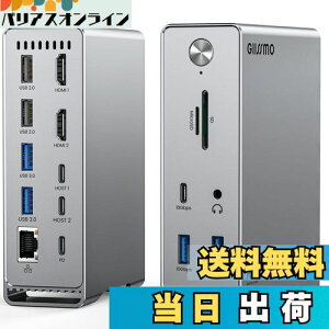 GIISSMO Macbook Pro/Airp 14-IN-2 hbLOXe[V Type c Dock 3ʃ[h gvfBXvCΉ MST@\ 4K60Hz HDMI|[g 100Wo 10Gbps USB-A|[g USB-C|[g USB3.2 Gen2Ή 1Gbps C[Tl