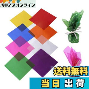 【送料無料】happykau セロファン カラーセロハン 8色 160枚セット 19x19cm 子供達の工作 DIY 装飾 梱包 卒業ギフトラッピング用 手芸 紙 フィルム (19x19cm*160枚)