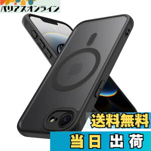 �y���������zPinLiSheng iPhone 17e/16e �P�[�X ������ �}�b�g�� MagSafe�Ή� �ČRMIL�K�i �ϏՌ� ���΂݂Ȃ� �X�g���b�v�z�[���t�� �}�O�Z�[�t�Ή� ���C�A���X�[�d�Ή�(�u���b�N, iPhone 16e/17e)