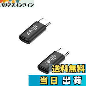 �y���������zUSB �A�_�v�^�[ �^�C�vc �ϊ��A�_�v�^ 10Gbps�f�[�^�]��/65W/5A�}���[�d usb-c ���p�A�_�v�^ Mac Book Pro�ANintendo Switch�ANexus 6P 5X�Ȃǂ�Type-C�f�o�C�X�ɑΉ� 2�Z�b�g (type-c �I�X-���X)