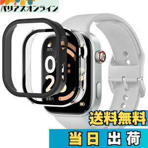 �y���������z���v�ی�t�B���� �F�F�u���b�N+�N���A�A�T�C�Y�FRedmi Watch 6 ��̌^�P�[�X
