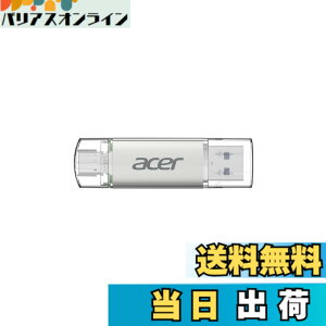 �y���������zAcer UT300 USB������ USB 3.2 �ő�Ǐo���x150MB/s USB-A/C���Ή� ���� �t���b�V���������h���C�u ����➑� �T�C�Y�F64GB