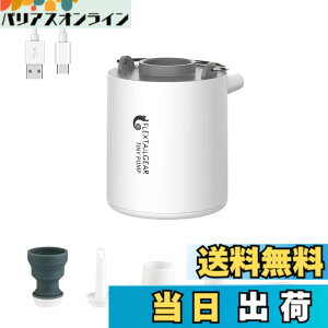 �y���������zFLEXTAILGEAR TINY PUMP �g�ю��G�A�[�|���v 1300mAh �d�r 13.5���b�g USB�[�d�� �Ōy�ʃ|���v 3.5Kpa ��C���� ��C���� �v�[���p�u�C ������ �^��� �F�F���C�g�O���[�A�T�C�Y�F1�� (x 1)