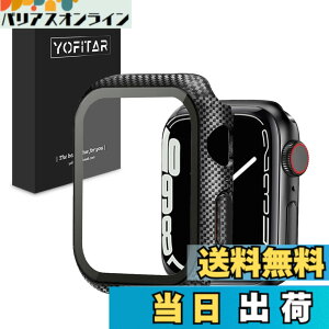 �y���������zYOFITAR Apple Watch �p �P�[�X Apple Watch Ultra 2/Ultra/11/10/9/8/7/SE2/6/SE/5/4/3/2/1 �A�b�v���E�H�b�`�ی�J�o�[ �F�F�J�[�{���� �u���b�N�A�T�C�Y�F41mm (series 7-9)