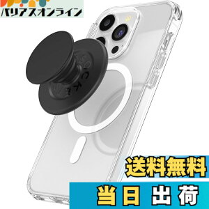 �y���������zPopSockets Japan - �|�b�v�\�P�b�c �W���p�� PopGrip MagSafe �A�_�v�^�[�����O�t�� �`���R�[�� �u���b�N MagSafe ���E���h �|�b�v�O���b�v �X�}�z�O���b�v&�X�^���h �F�F�u���b�N�A�T�C�Y