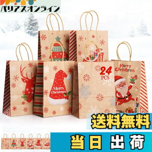 �y���������zGeeRic 24���Z�b�g�N���X�}�X �M�t�g�o�b�O ���b�s���O�� �N���X�}�X���� �M�t�g �� ��񂰑� �V���b�s���O �p�[�e�B�[ �N���X�}�X�p � 21x15x8cm �F�F�p�^�[3