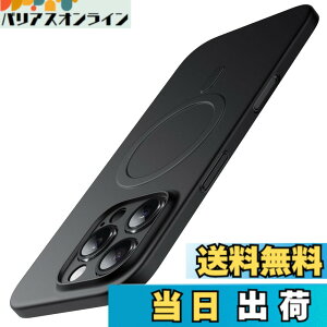 �y���������zJETech �}�O�l�b�g���^ iPhone 16 Pro Max 6.9�C���`�p �P�[�X MagSafe�Ή� �J���������Y�S�ʕی� �y�� �}�b�g�d�グ PP�n�[�h�~�j�}���X�g�J�o�[ �F�F�u���b�N