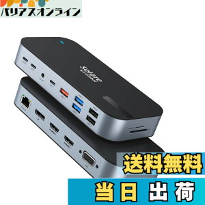 �y���������zSelore �y16 in 1 MAX 4��ʓ����o�͑Ή��z USB C �h�b�L���O�X�e�[�V���� type c Dock 100W PD�Ή� 4K HDMI�|�[�g microSD��SD�J�[�h�X���b�g 3.5mm�I�[�f�B�I�W���b�N �C�[�T�l�b�g�|�[�g 10Gbps US