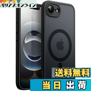 �y���������zJETech iPhone 17e (2026) / iPhone 16e�p �}�O�l�b�g �P�[�X MagSafe�ɑΉ� �������̃}�b�g�w�� ���^ �ϏՌ� �X�}�z�J�o�[ 6.1�C���`�f�B�X�v���C �F�F�u���b�N