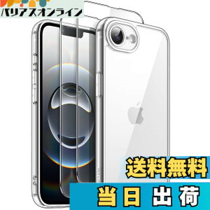 �y���������zJETech 3 in 1 iPhone 17e (2026) / iPhone 16e�p �P�[�X 2�������K���X�t�B�����t�� ���΂܂Ȃ� �ϏՌ��o���p�[ �X�}�z�J�o�[ 6.1�C���`�f�B�X�v���C �F�F�N���A