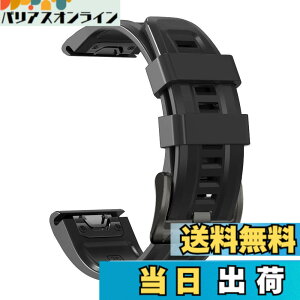�y���������z[YOCAHU] QuickFit 22 mm �o���h �����p for Garmin Fenix 8 47mm / epix Pro 47mm, Fenix 7 Pro Solar/Approach S70 47 mm/Forerunner 965 �Ή� �X�g���b�v �V���R�� �x���g �_�炩�� �h���� �K�[�~�� �p �����o���h