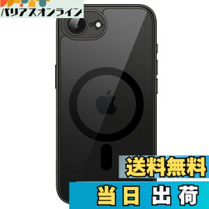 �y���������zJETech iPhone 17e (2026) / iPhone 16e�p �}�O�l�b�g �P�[�X MagSafe�Ή� �Ռ��z�� �o���p�[�J�o�[ �����h�~ �N���A�o�b�N 6.1�C���`�f�B�X�v���C �F�F�u���b�N