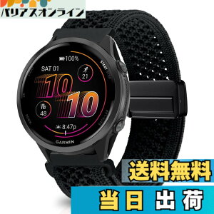 �y���������z[KeeFos] 22mm �o���h Garmin(�K�[�~��) Venu 4 45mm/Venu 3 45mm/2/Forerunner 570 47mm/265/255/Vivoactive 4/Active�Ή� �����o���h �i�C�����f�� ���C�o�b�N�� �}�O�l�b�g���o�b�N�� �ւ��x���g �҂ݕ� 
