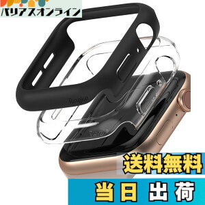 �y���������zJP - Ringke Apple Watch Series 6 / 5 / 4 / SE 40, 44mm Slim �F�FClear & Matte Black (2P)�A�T�C�Y�F[6 / 5 / 4 / SE 44mm]
