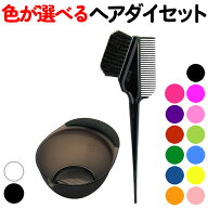 【セット】ヘアダイブラシとカップのセット SANBI ヘアダイブラシ K-60 ＆ TBG ヘアダイカップ JPP054 セ…