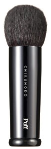 竹宝堂 熊野筆 パフシリーズファンデーションブラシ 粗光峰(山羊毛) 全長:85(mm) PF-3 化粧筆