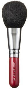 竹宝堂 熊野筆 アーティストシリーズパウダー/チークブラシ ショート 赤軸 粗光峰42×132(mm) RE-(20)-10