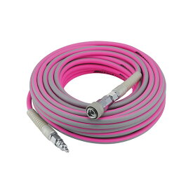 フジマック FUJIMAC　マッハ Mach　高圧 エアーライズ ピンク＆グレー(ロック一発カプラ)　20m　ホース内径6mm × 外径10mm　AR-620P